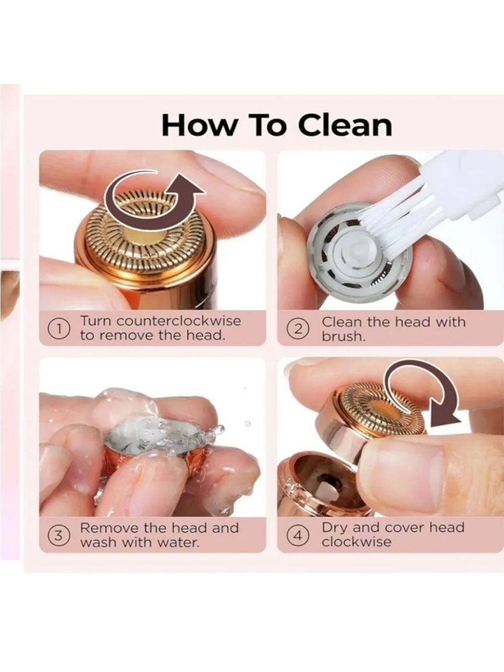 Facial Hair Removal pink new